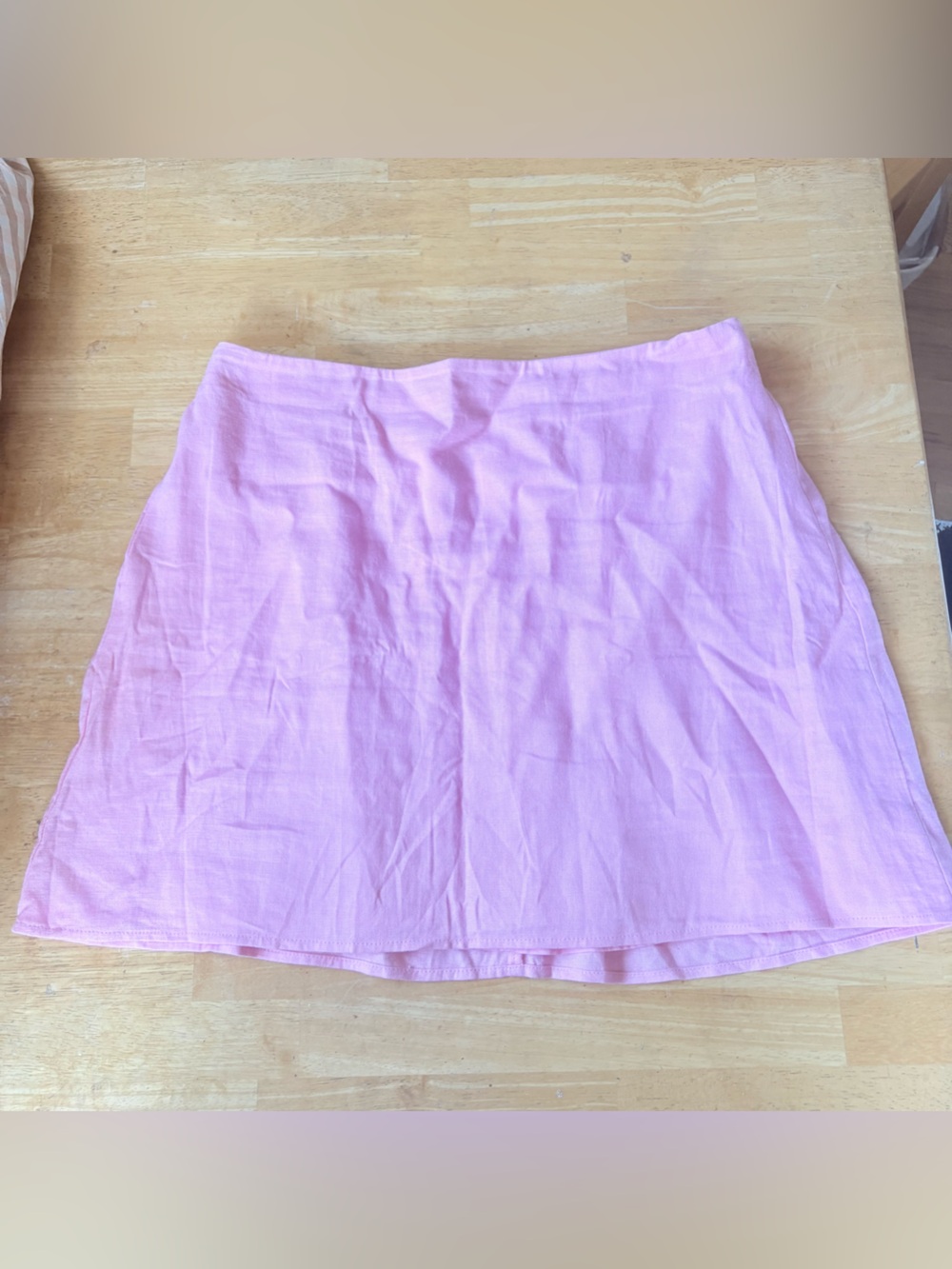 GAP Light Pink Linen-Blend Skirt